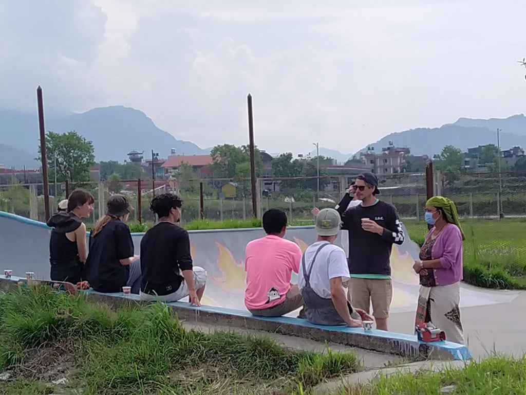 Soggy skatepark scenes in Nepal with Make Life Skate Life