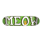 Meow - DSM Logo Green Skateboard Deck