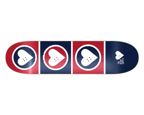 The Heart Supply - Squad Blue/Red Skateboard Deck Bottom View