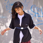 Blackout Shirt by Holystoked worn by a bgirl from India
