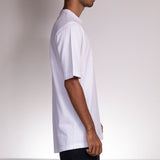 How the skate Crew Shirt White looks from the right side.