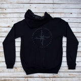Holystoked Apparel -  logo hoodie from the rear view.