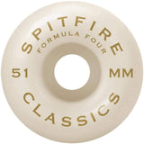 Spitfire - Formula Four Classic Red Skateboard Wheels